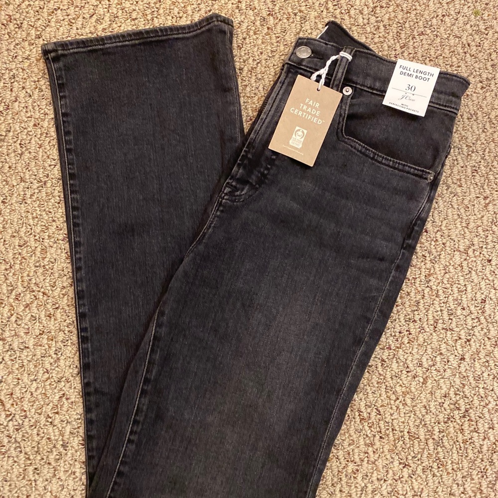 J.Crew Grey Jeans NWT Demi Boot Cut